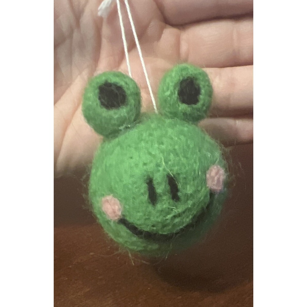 silver treeβ holiday felt frog ball ornament Christmas Decor Home Or Office